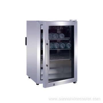 66L Glass Door Compact Refrigerators Cooler for Soda